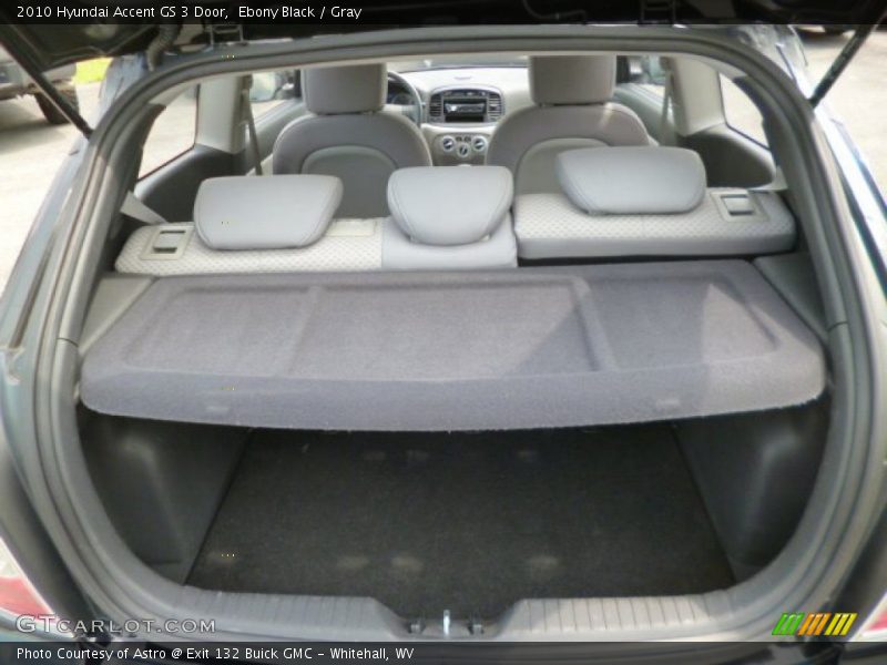 Ebony Black / Gray 2010 Hyundai Accent GS 3 Door