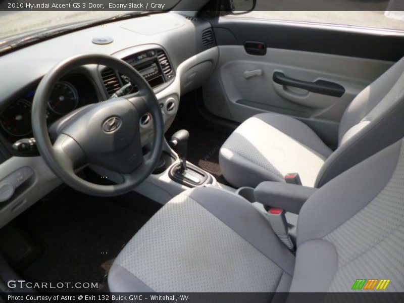  2010 Accent GS 3 Door Gray Interior