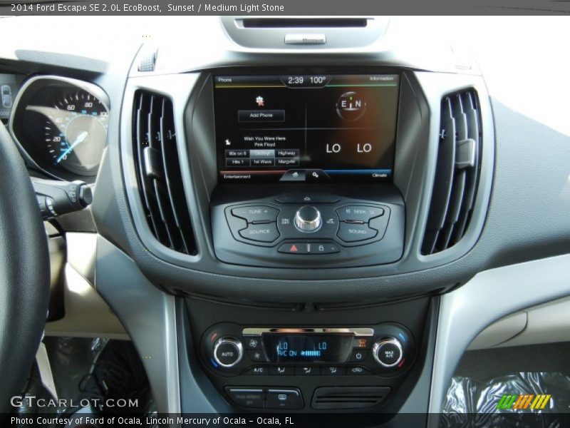 Sunset / Medium Light Stone 2014 Ford Escape SE 2.0L EcoBoost