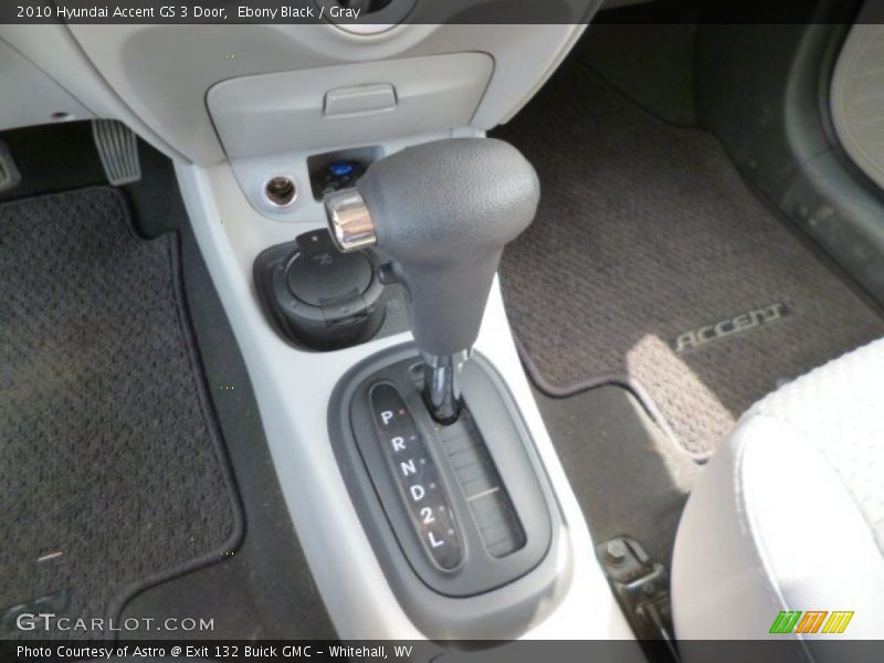 Ebony Black / Gray 2010 Hyundai Accent GS 3 Door