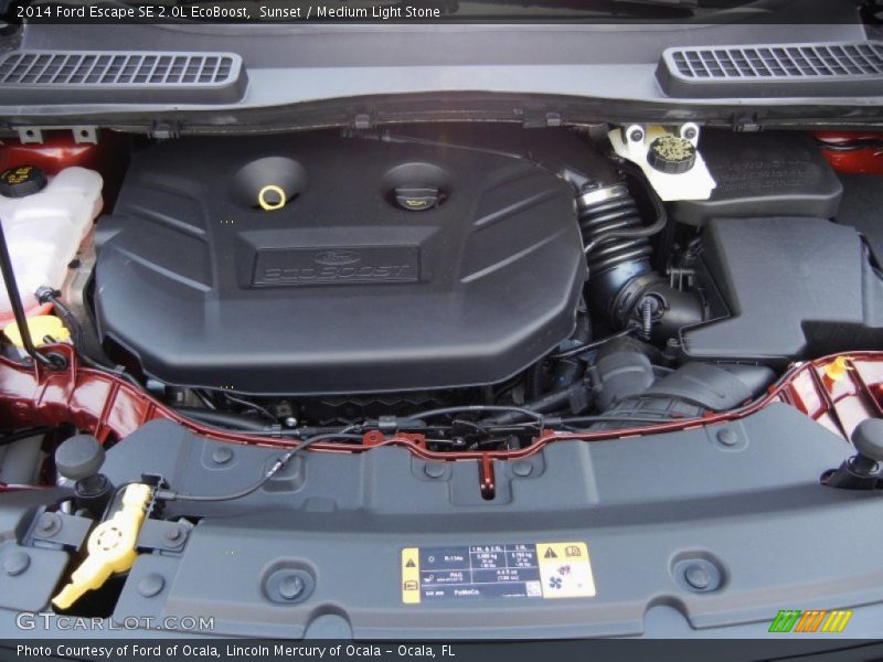 Sunset / Medium Light Stone 2014 Ford Escape SE 2.0L EcoBoost