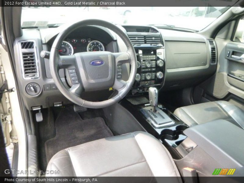 Gold Leaf Metallic / Charcoal Black 2012 Ford Escape Limited 4WD
