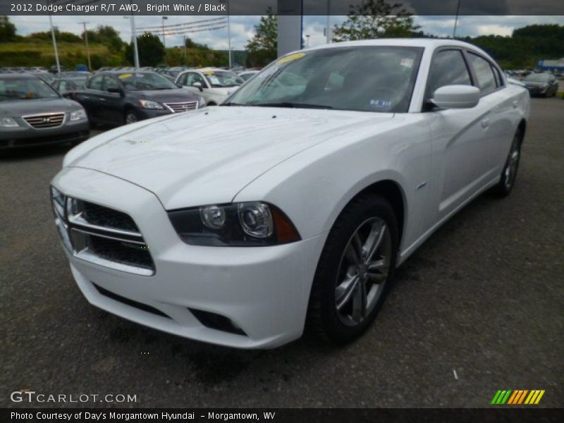 Bright White / Black 2012 Dodge Charger R/T AWD