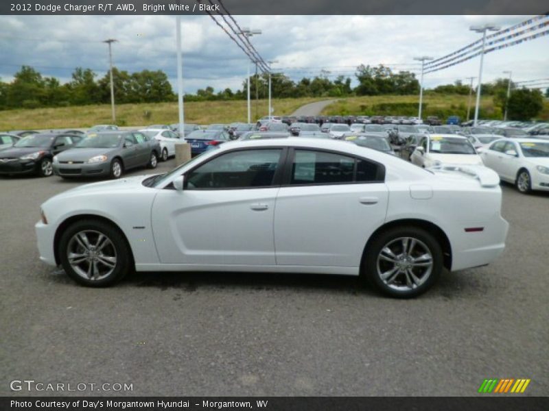 Bright White / Black 2012 Dodge Charger R/T AWD