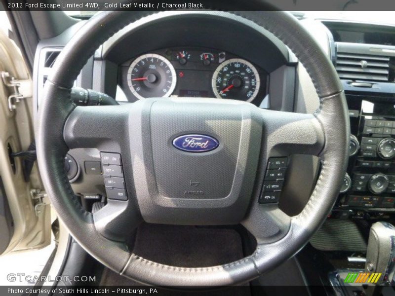 Gold Leaf Metallic / Charcoal Black 2012 Ford Escape Limited 4WD