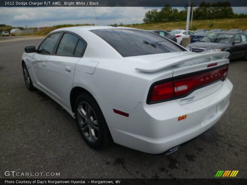 Bright White / Black 2012 Dodge Charger R/T AWD