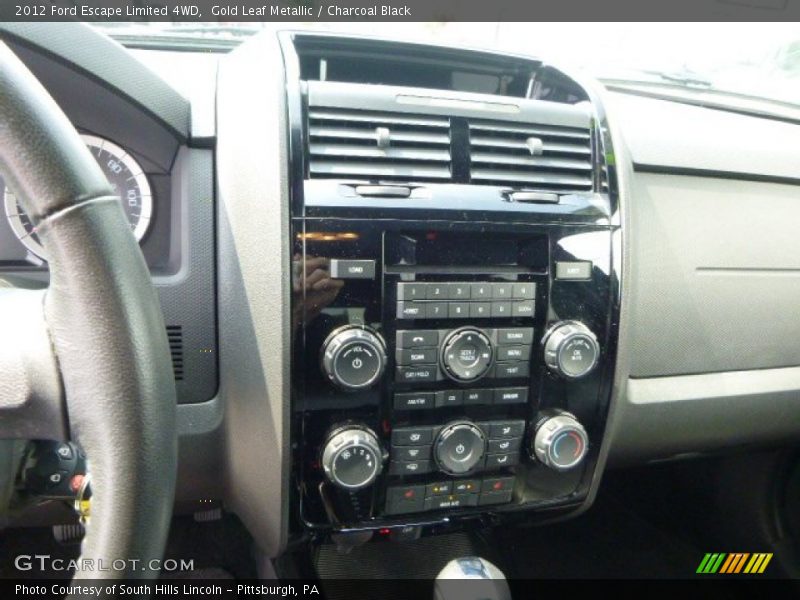 Gold Leaf Metallic / Charcoal Black 2012 Ford Escape Limited 4WD