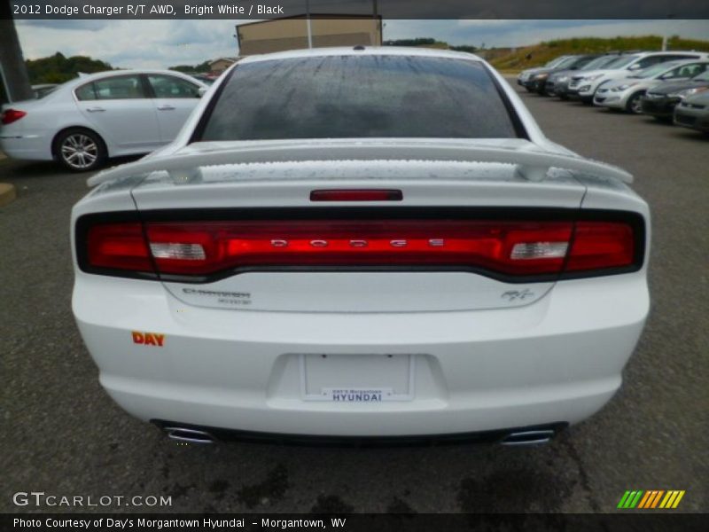 Bright White / Black 2012 Dodge Charger R/T AWD