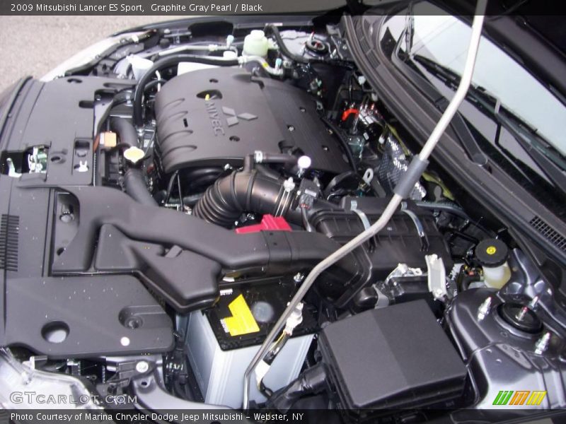 Graphite Gray Pearl / Black 2009 Mitsubishi Lancer ES Sport