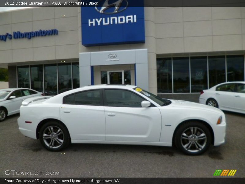 Bright White / Black 2012 Dodge Charger R/T AWD
