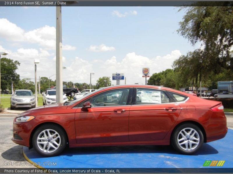 Sunset / Dune 2014 Ford Fusion SE