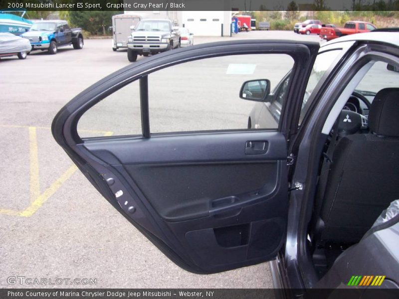 Graphite Gray Pearl / Black 2009 Mitsubishi Lancer ES Sport