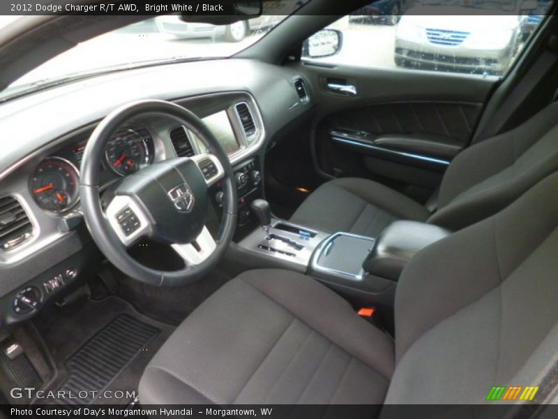 Bright White / Black 2012 Dodge Charger R/T AWD