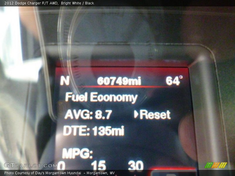 Bright White / Black 2012 Dodge Charger R/T AWD