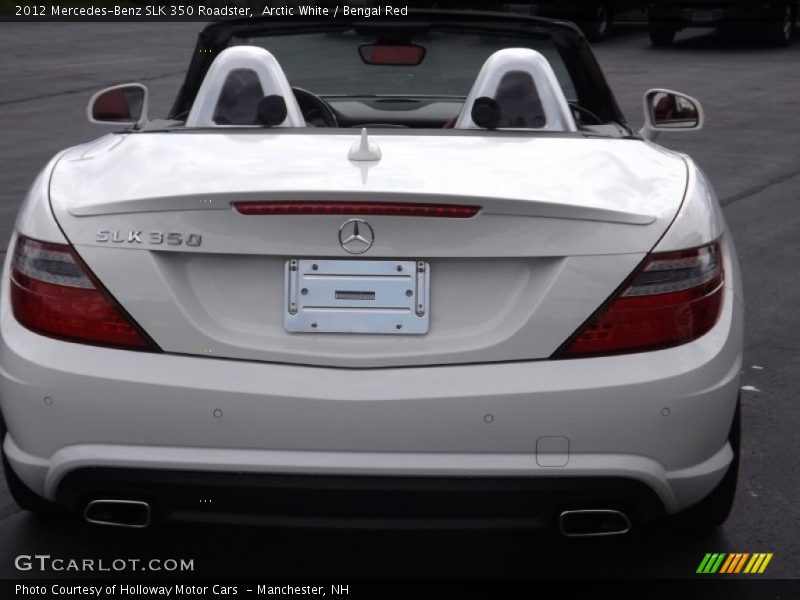 Arctic White / Bengal Red 2012 Mercedes-Benz SLK 350 Roadster