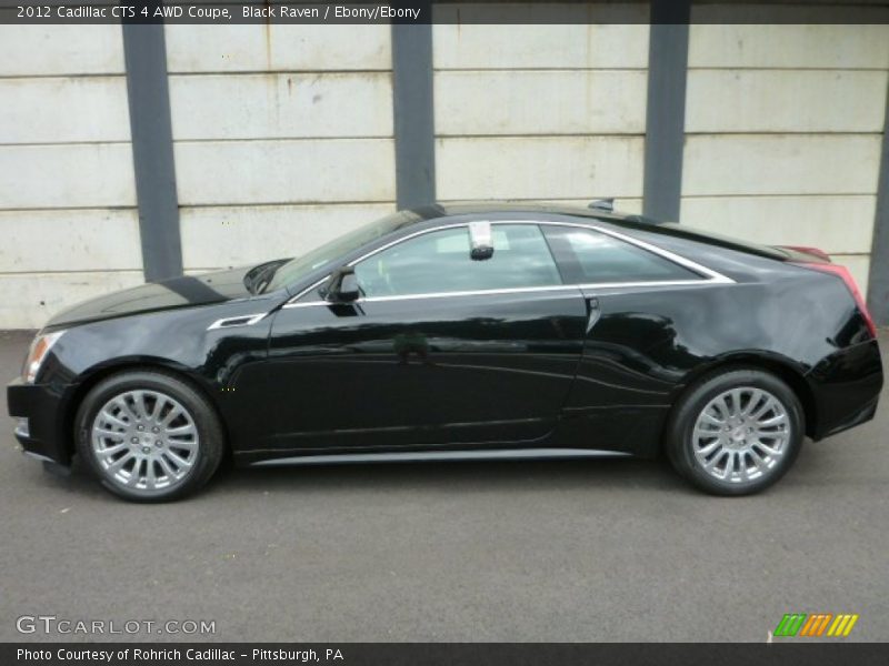 Black Raven / Ebony/Ebony 2012 Cadillac CTS 4 AWD Coupe