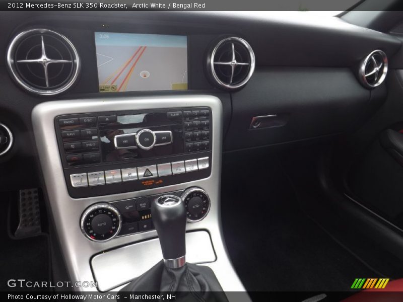 Arctic White / Bengal Red 2012 Mercedes-Benz SLK 350 Roadster