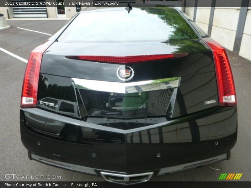 Black Raven / Ebony/Ebony 2012 Cadillac CTS 4 AWD Coupe