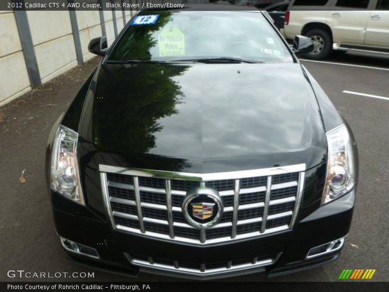 Black Raven / Ebony/Ebony 2012 Cadillac CTS 4 AWD Coupe