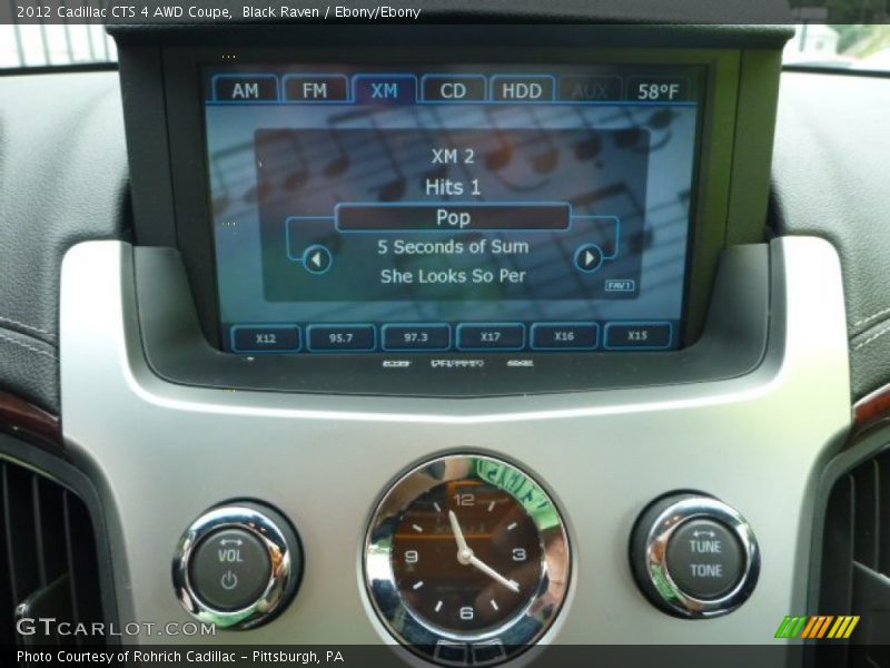 Black Raven / Ebony/Ebony 2012 Cadillac CTS 4 AWD Coupe