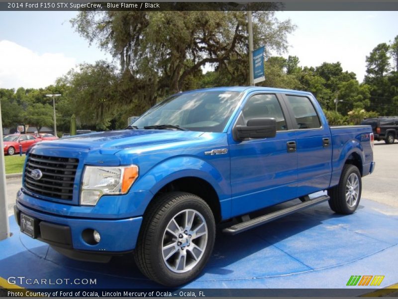 Blue Flame / Black 2014 Ford F150 STX SuperCrew