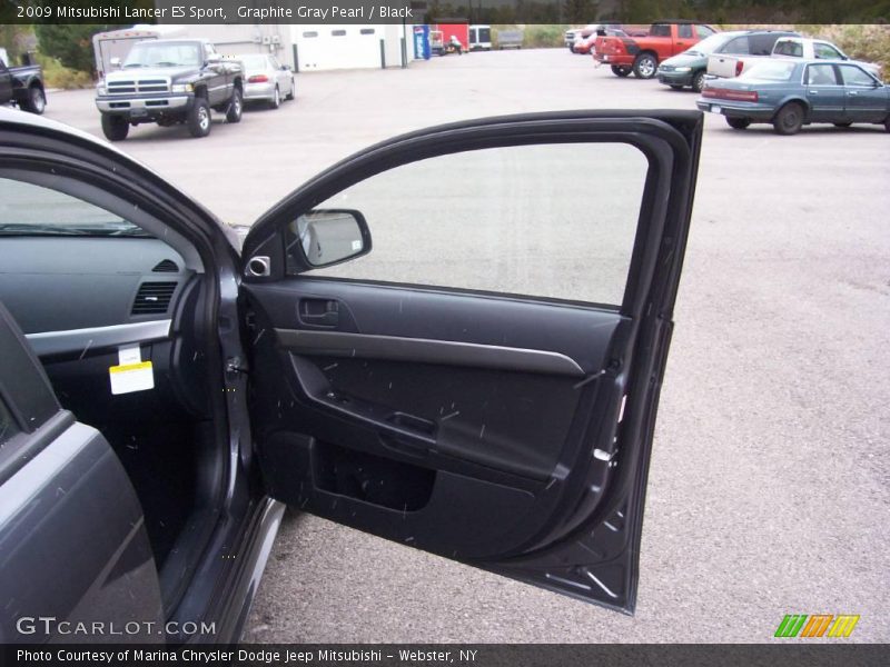 Graphite Gray Pearl / Black 2009 Mitsubishi Lancer ES Sport