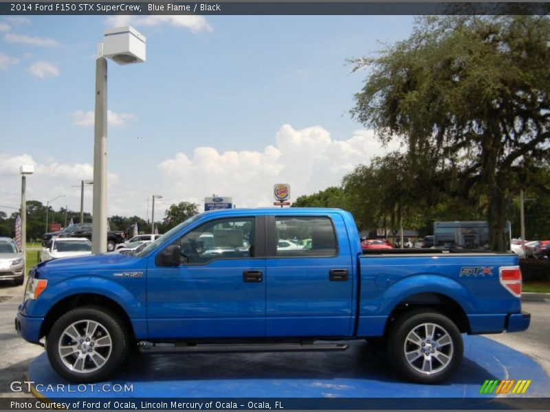 Blue Flame / Black 2014 Ford F150 STX SuperCrew