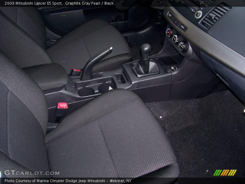 Graphite Gray Pearl / Black 2009 Mitsubishi Lancer ES Sport