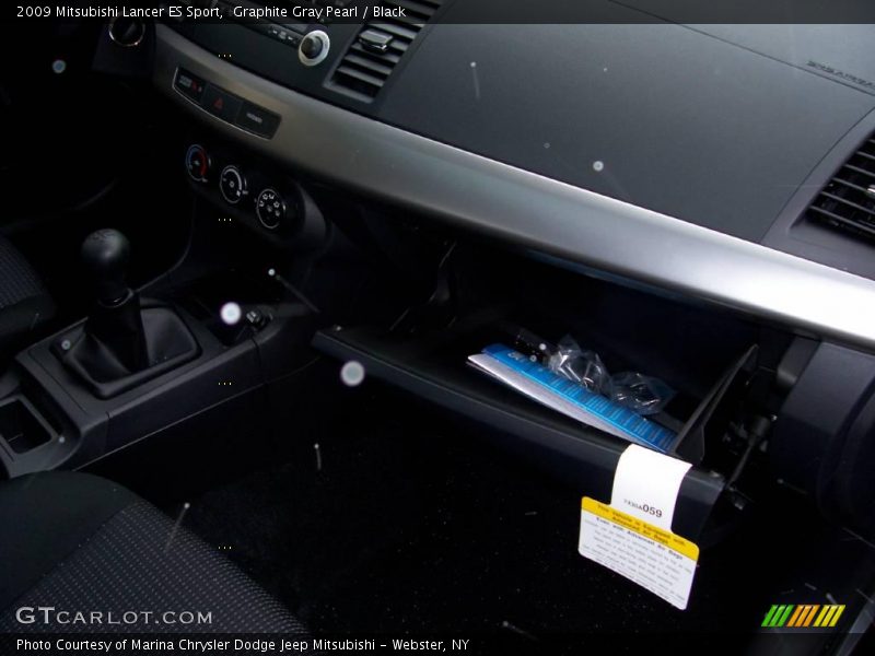 Graphite Gray Pearl / Black 2009 Mitsubishi Lancer ES Sport