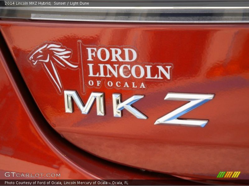 Sunset / Light Dune 2014 Lincoln MKZ Hybrid