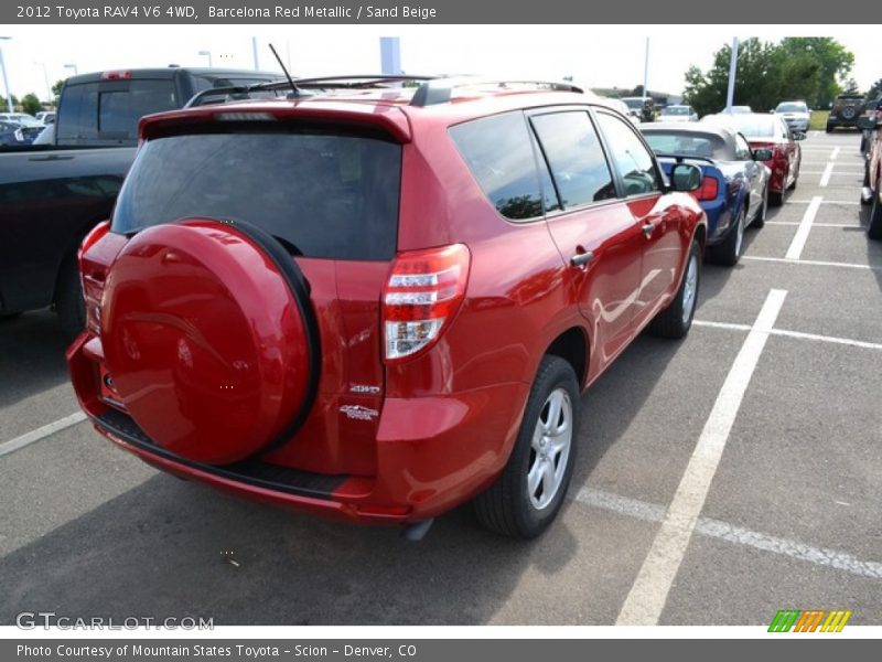 Barcelona Red Metallic / Sand Beige 2012 Toyota RAV4 V6 4WD