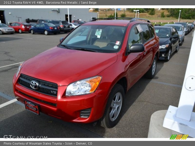 Barcelona Red Metallic / Sand Beige 2012 Toyota RAV4 V6 4WD