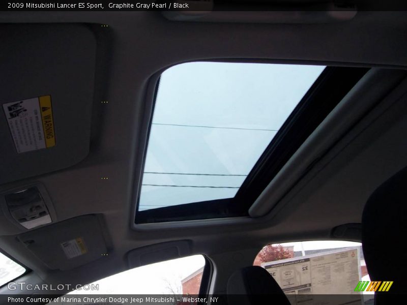 Graphite Gray Pearl / Black 2009 Mitsubishi Lancer ES Sport