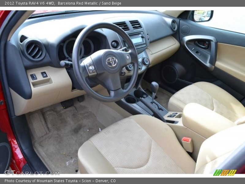 Barcelona Red Metallic / Sand Beige 2012 Toyota RAV4 V6 4WD