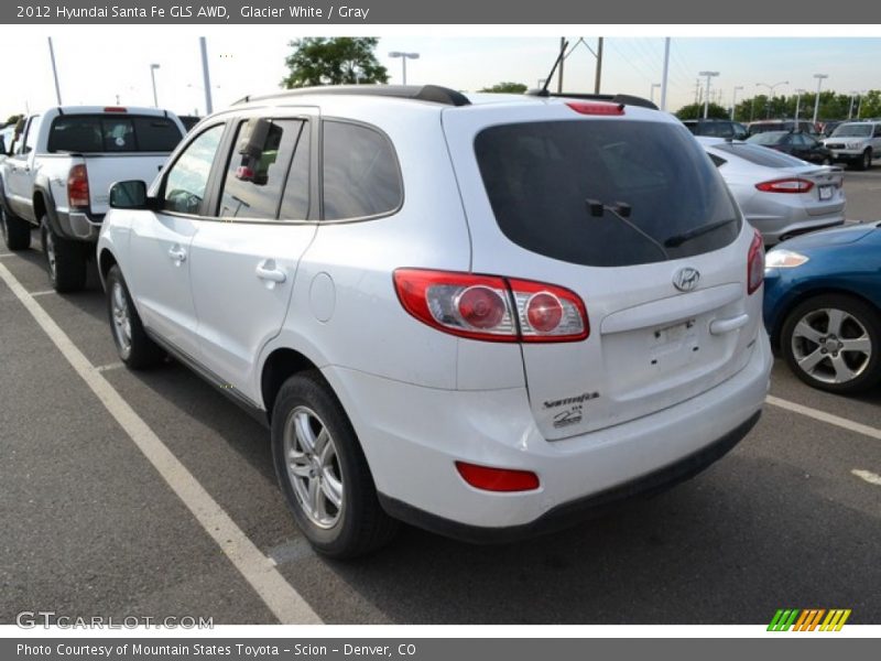 Glacier White / Gray 2012 Hyundai Santa Fe GLS AWD