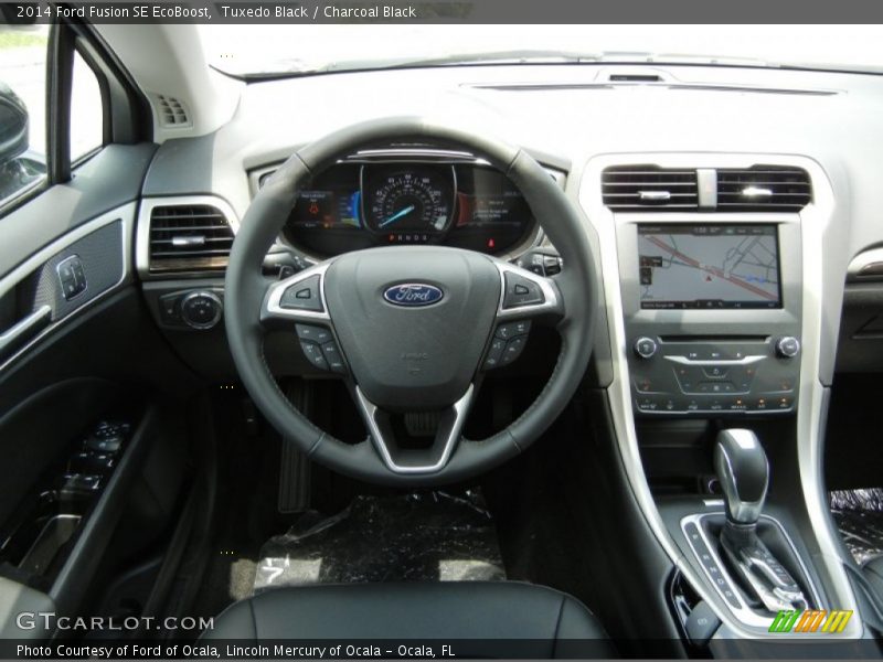 Tuxedo Black / Charcoal Black 2014 Ford Fusion SE EcoBoost