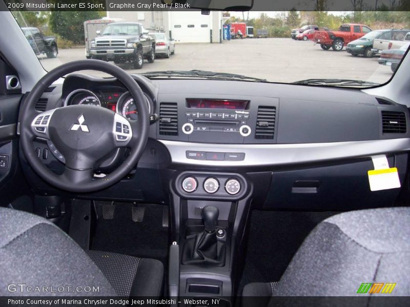 Graphite Gray Pearl / Black 2009 Mitsubishi Lancer ES Sport