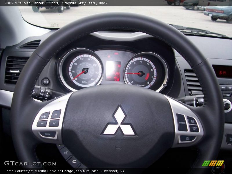 Graphite Gray Pearl / Black 2009 Mitsubishi Lancer ES Sport