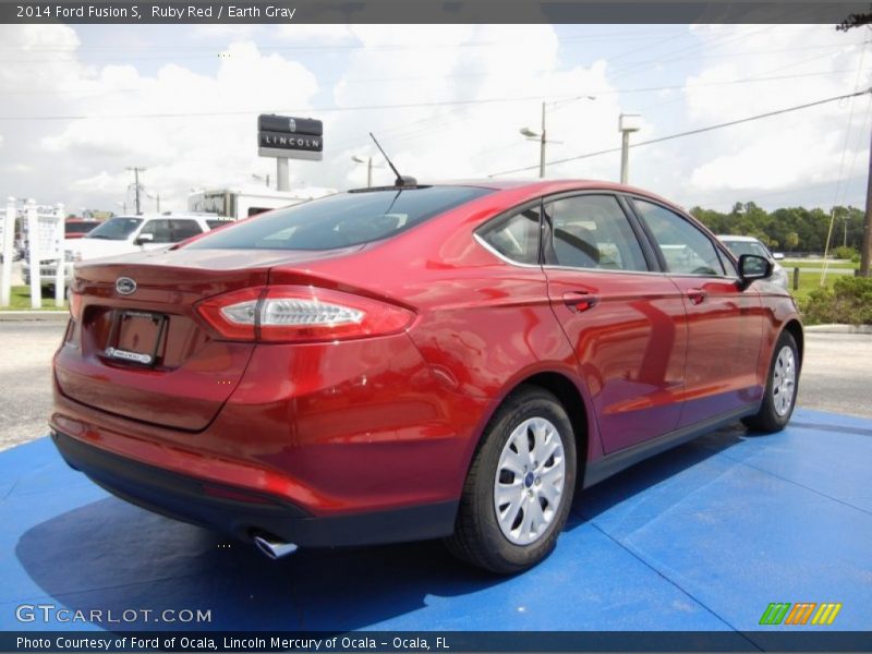 Ruby Red / Earth Gray 2014 Ford Fusion S