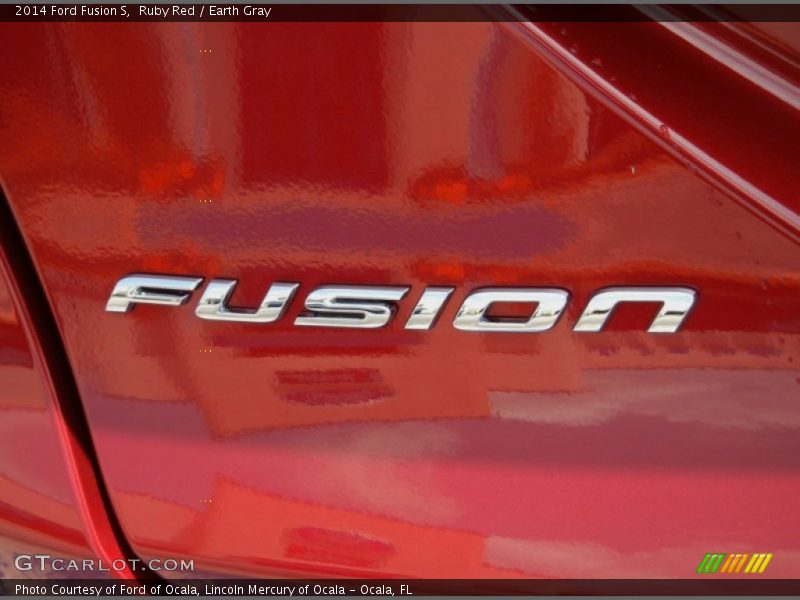 Ruby Red / Earth Gray 2014 Ford Fusion S