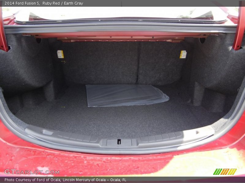 Ruby Red / Earth Gray 2014 Ford Fusion S