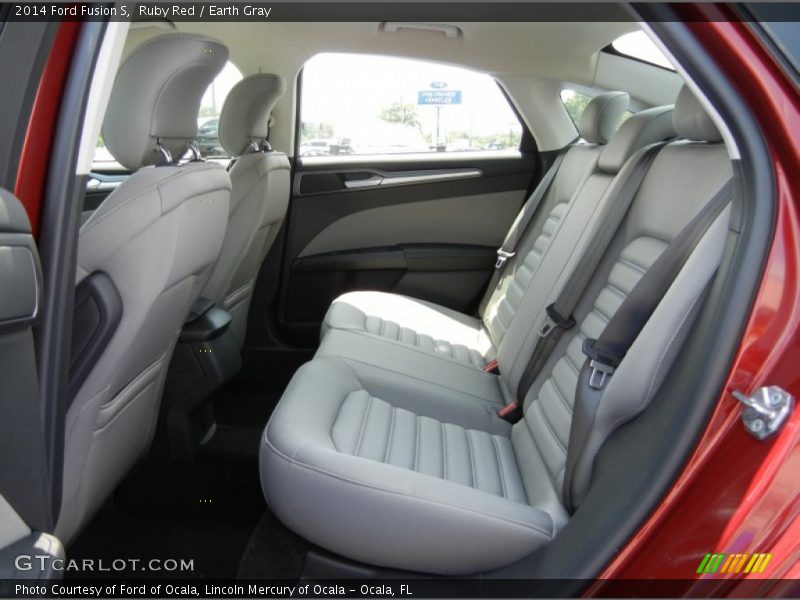 Ruby Red / Earth Gray 2014 Ford Fusion S