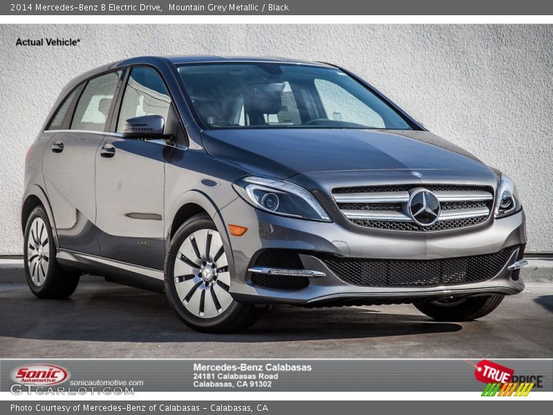 Mountain Grey Metallic / Black 2014 Mercedes-Benz B Electric Drive