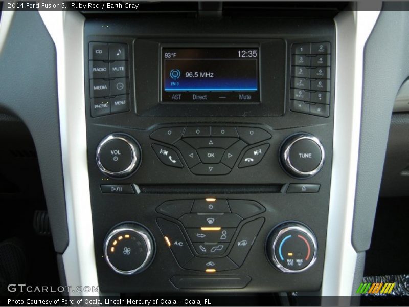 Ruby Red / Earth Gray 2014 Ford Fusion S