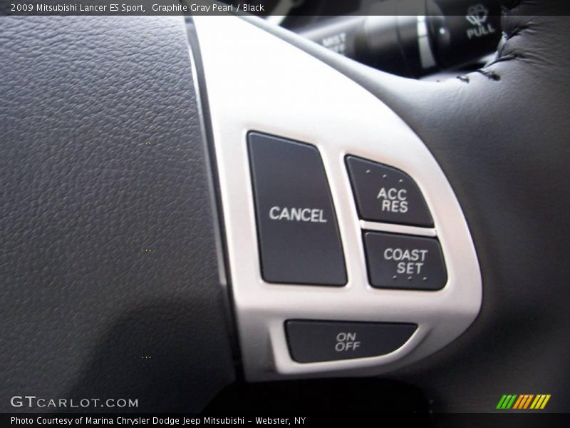 Graphite Gray Pearl / Black 2009 Mitsubishi Lancer ES Sport