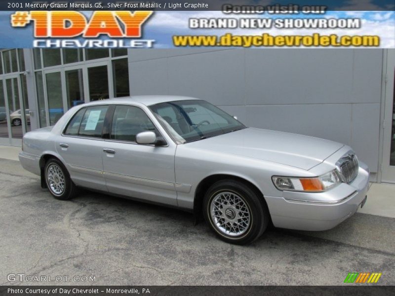Silver Frost Metallic / Light Graphite 2001 Mercury Grand Marquis GS
