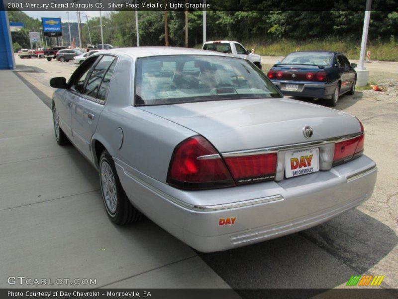 Silver Frost Metallic / Light Graphite 2001 Mercury Grand Marquis GS