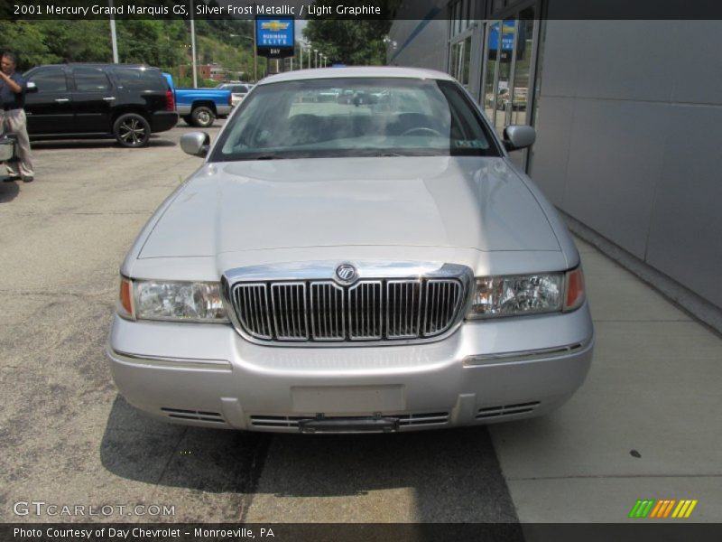 Silver Frost Metallic / Light Graphite 2001 Mercury Grand Marquis GS