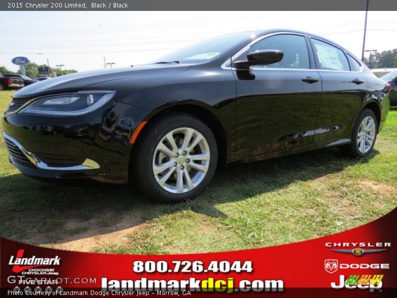 Black / Black 2015 Chrysler 200 Limited