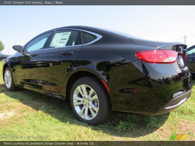 Black / Black 2015 Chrysler 200 Limited